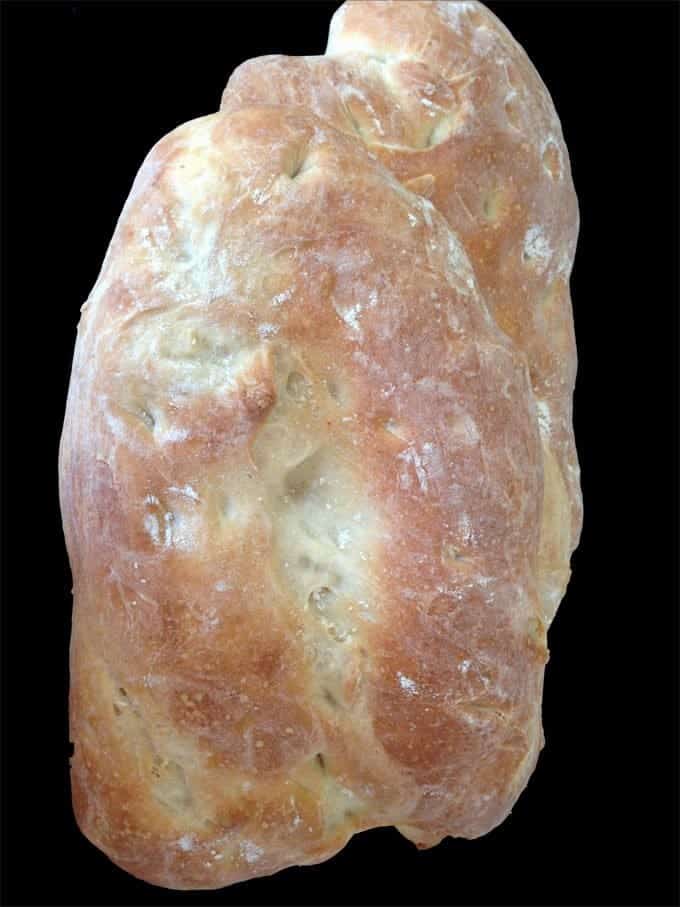 This article shows how to make ciabatta bread.