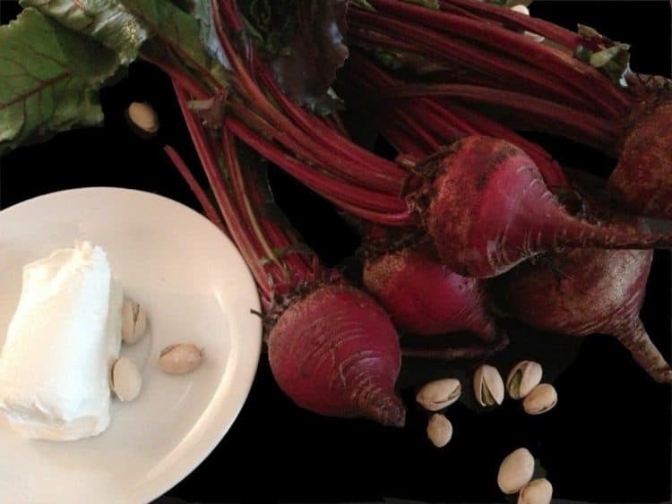 Fresh beets on a table