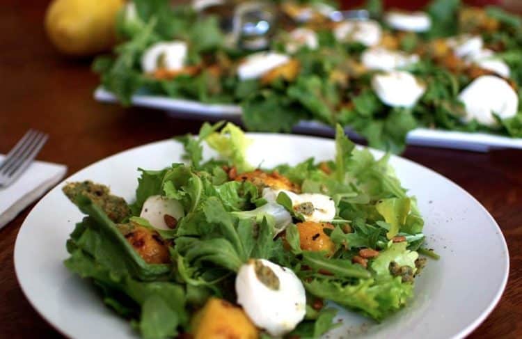 A big plate of green salad