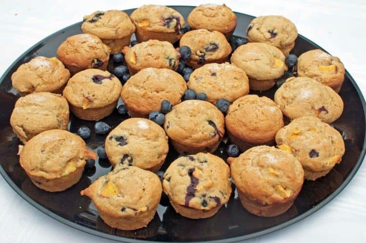 A tray of muffins