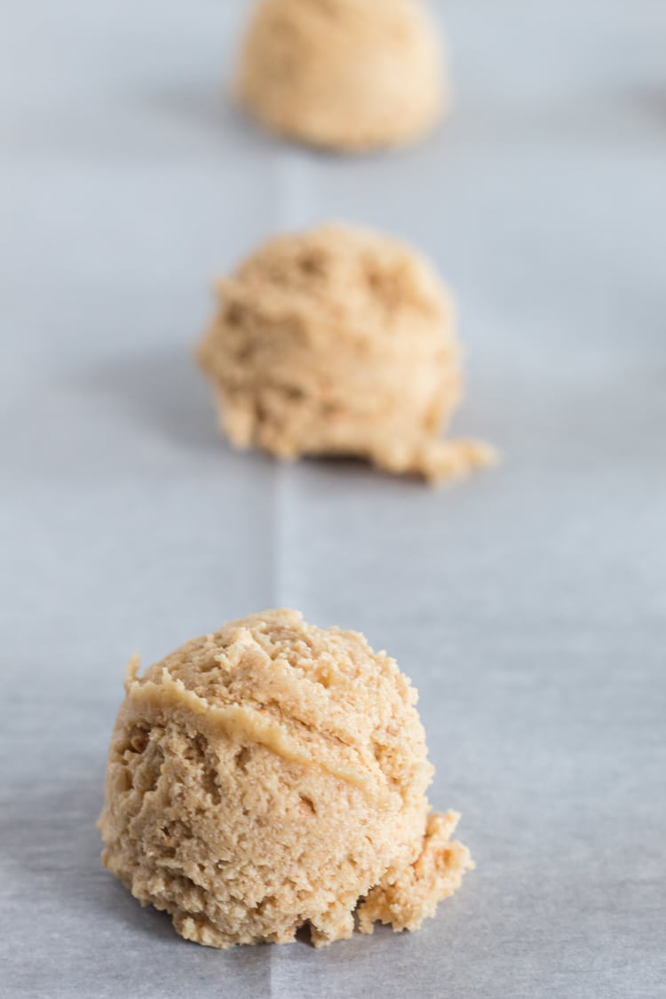 three porions of smore cookies on a cookie sheet,