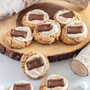 Tray of s'mores cookies