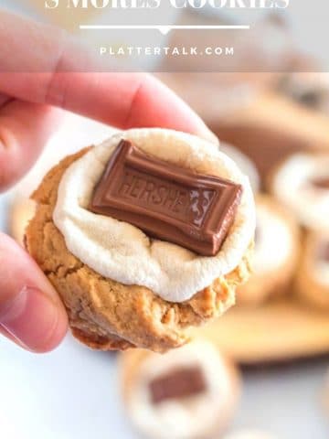 Holding a smores cookie