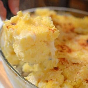 A serving of polenta conciata.