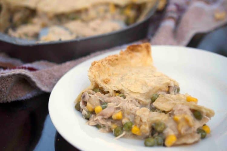 A plate of pot pie.