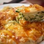 A slice of Italian savory pie