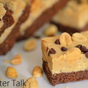 chocolate hazelnut candy bars on a plate