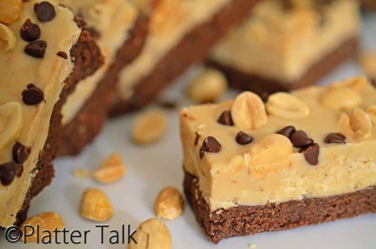 chocolate hazelnut candy bars on a plate