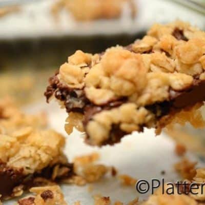 Nutella Oatmeal Crumb Bars
