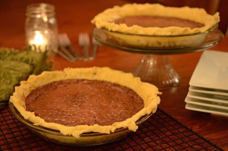 two chocolate cherry pies