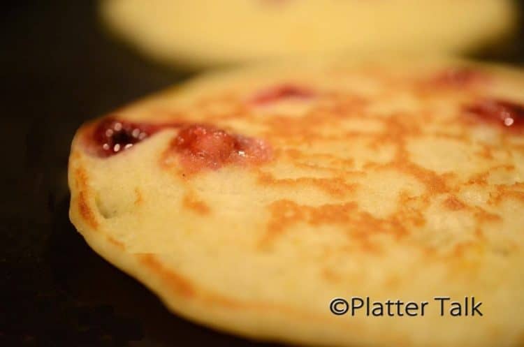 A close up of a pancake