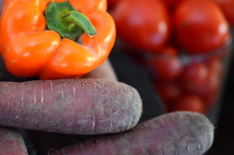 A pile of fresh veggies.