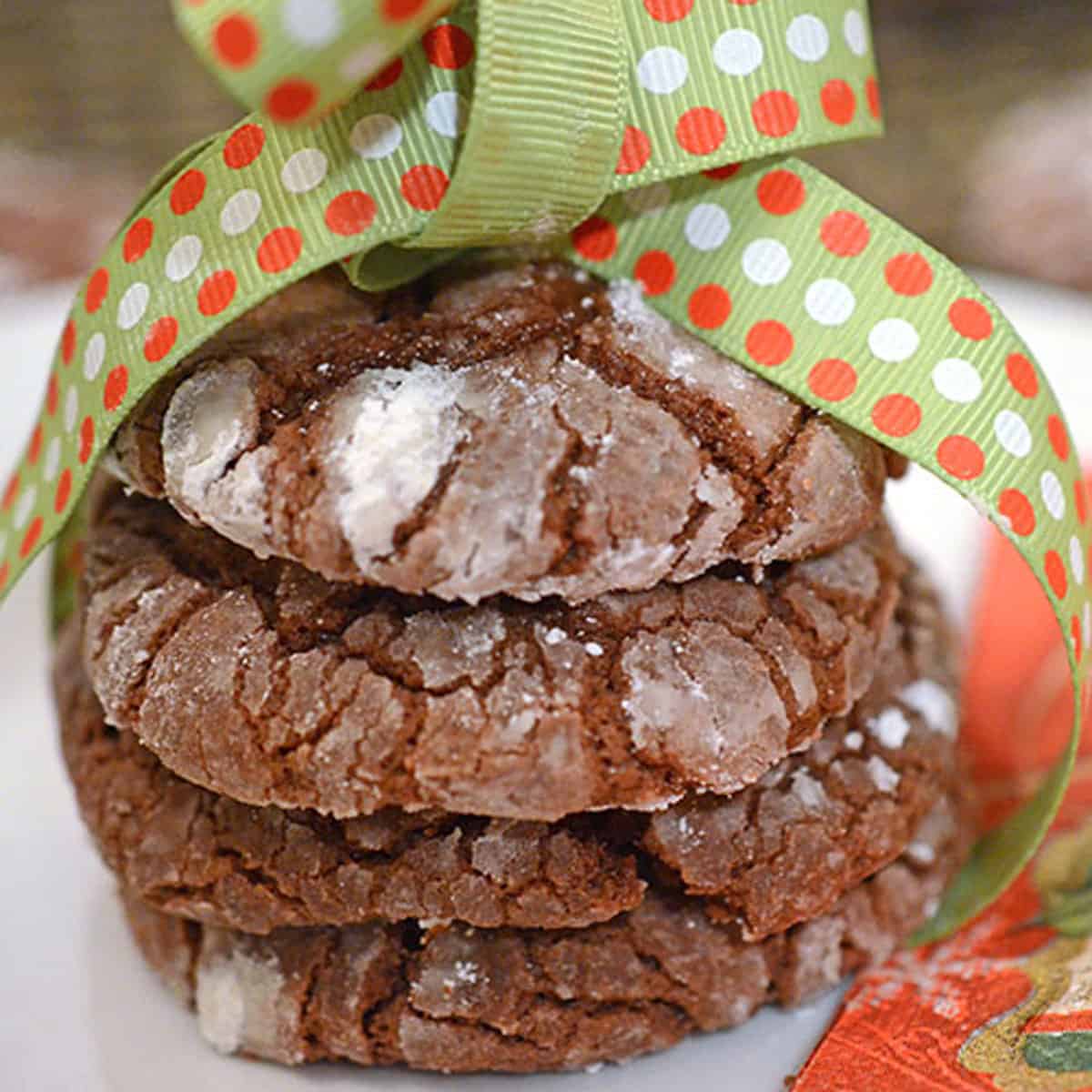 A stack of Christmas Cookies.