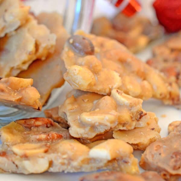 A bunch of peanut brittle.