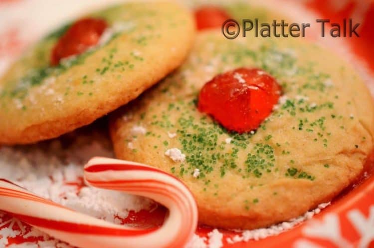 a few cherry holiday cookies.