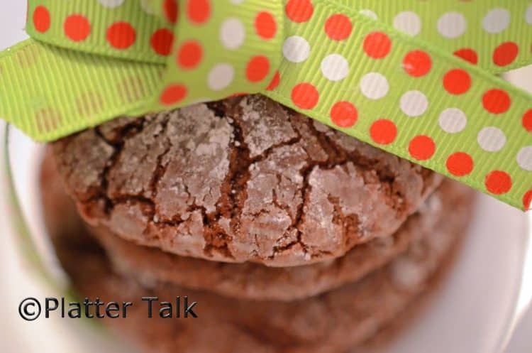 A close up of a stack of cookies.