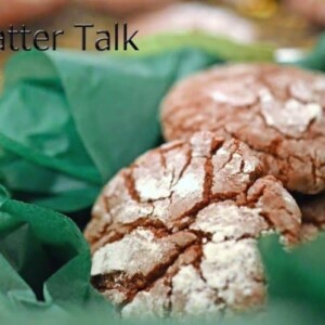 a basket of fudge crinkle cookies.