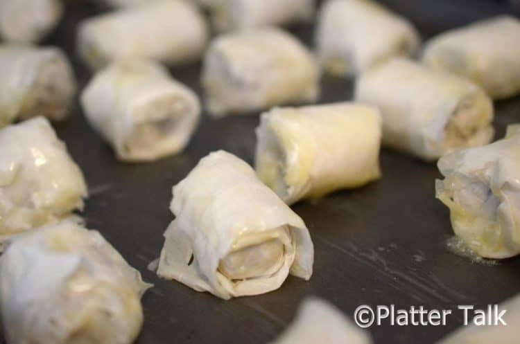 brat bites before the oven