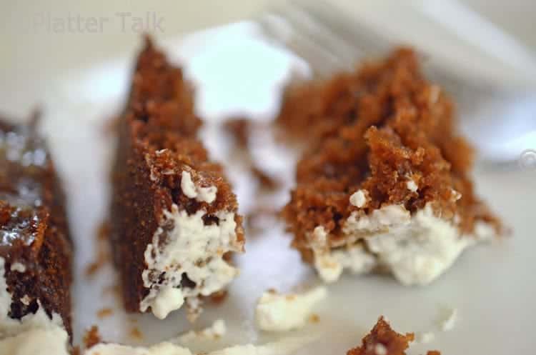 a close up of a ginger cake