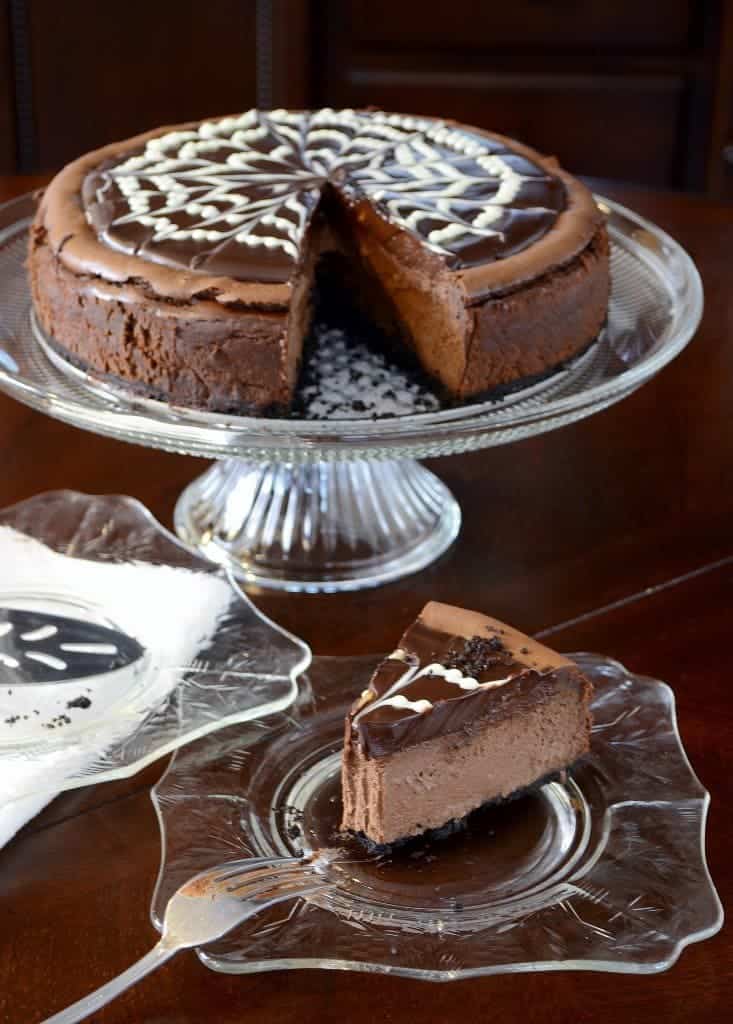 A piece of cake sitting on top of a wooden table