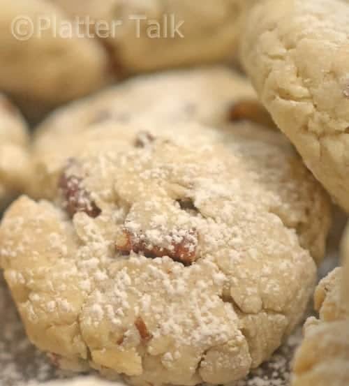 a stack of pecan sandies