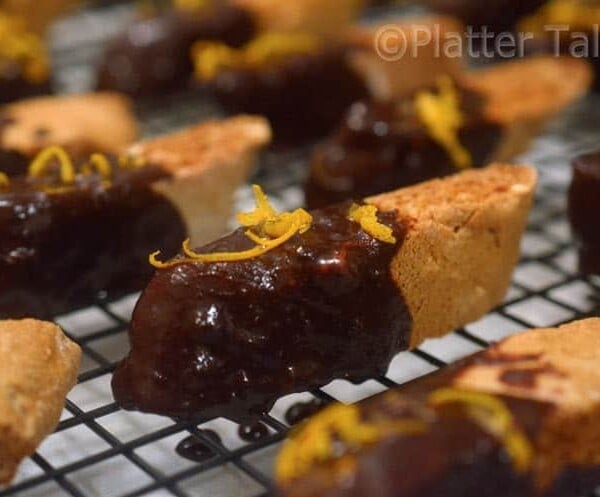 hazelnut biscotti with orange zest