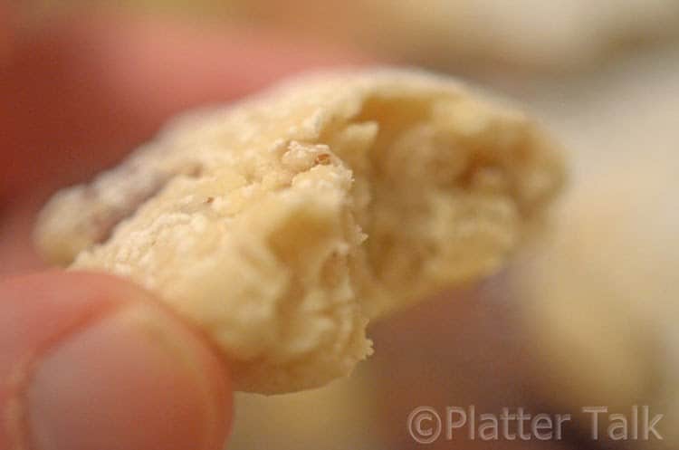 A half eaten cookie.