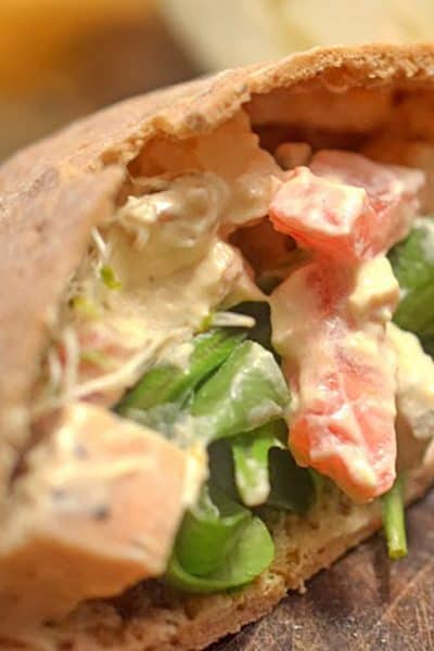 Dijon Chicken Pita Sandwiches