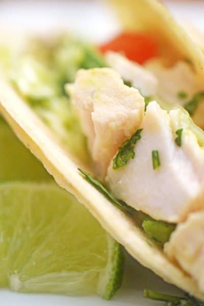 Fish Tacos with Cabbage Citrus Slaw
