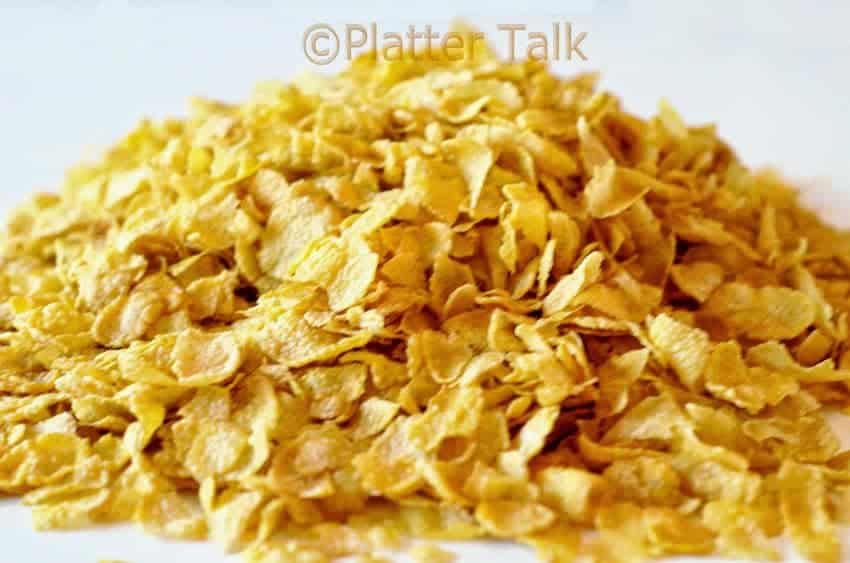 A pile of cornflakes.