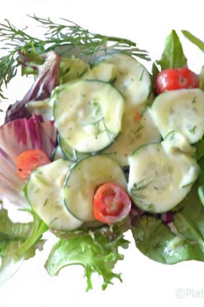 Creamy Dill Cucumber Salad