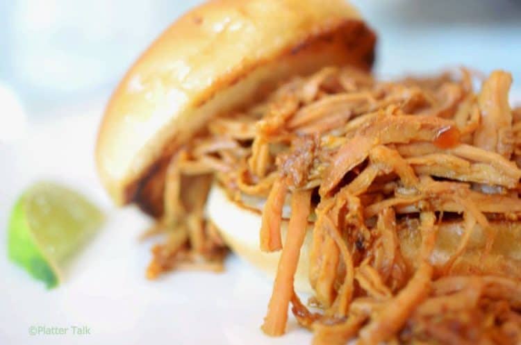 a close up of a hot turkey sandwhich