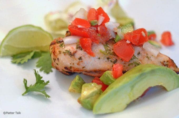 Cilantro-Lime Grilled Chicken with Avocado Salsa
