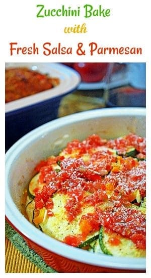 A close up of a bowl of zucchini bake.