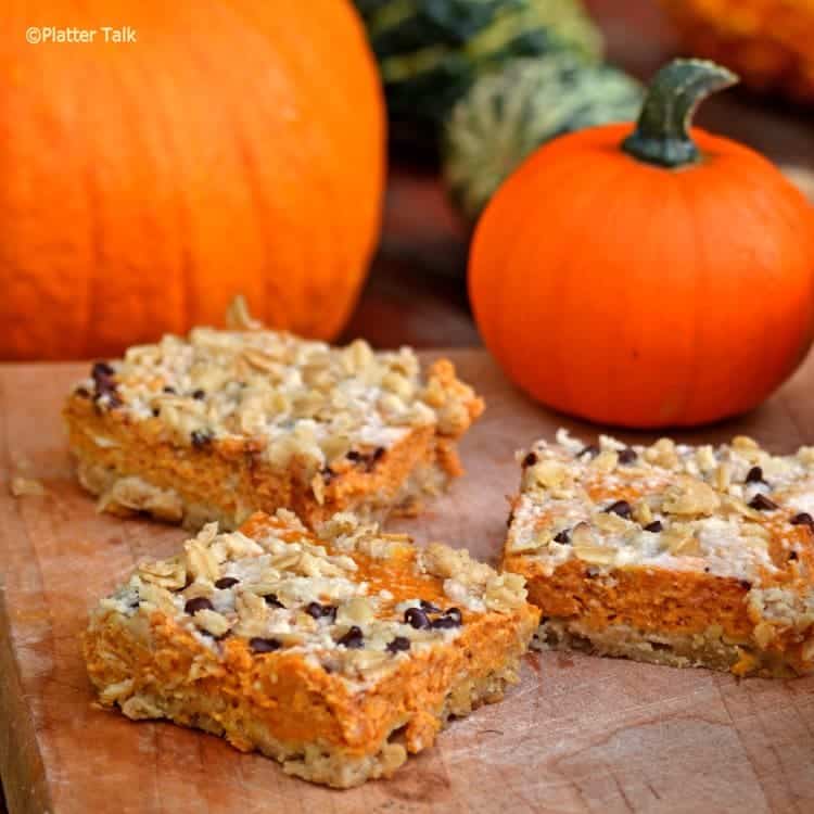 a plate of dessert bars