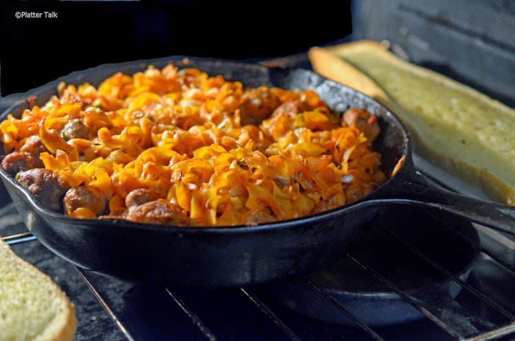 a turkey sausage skillet.