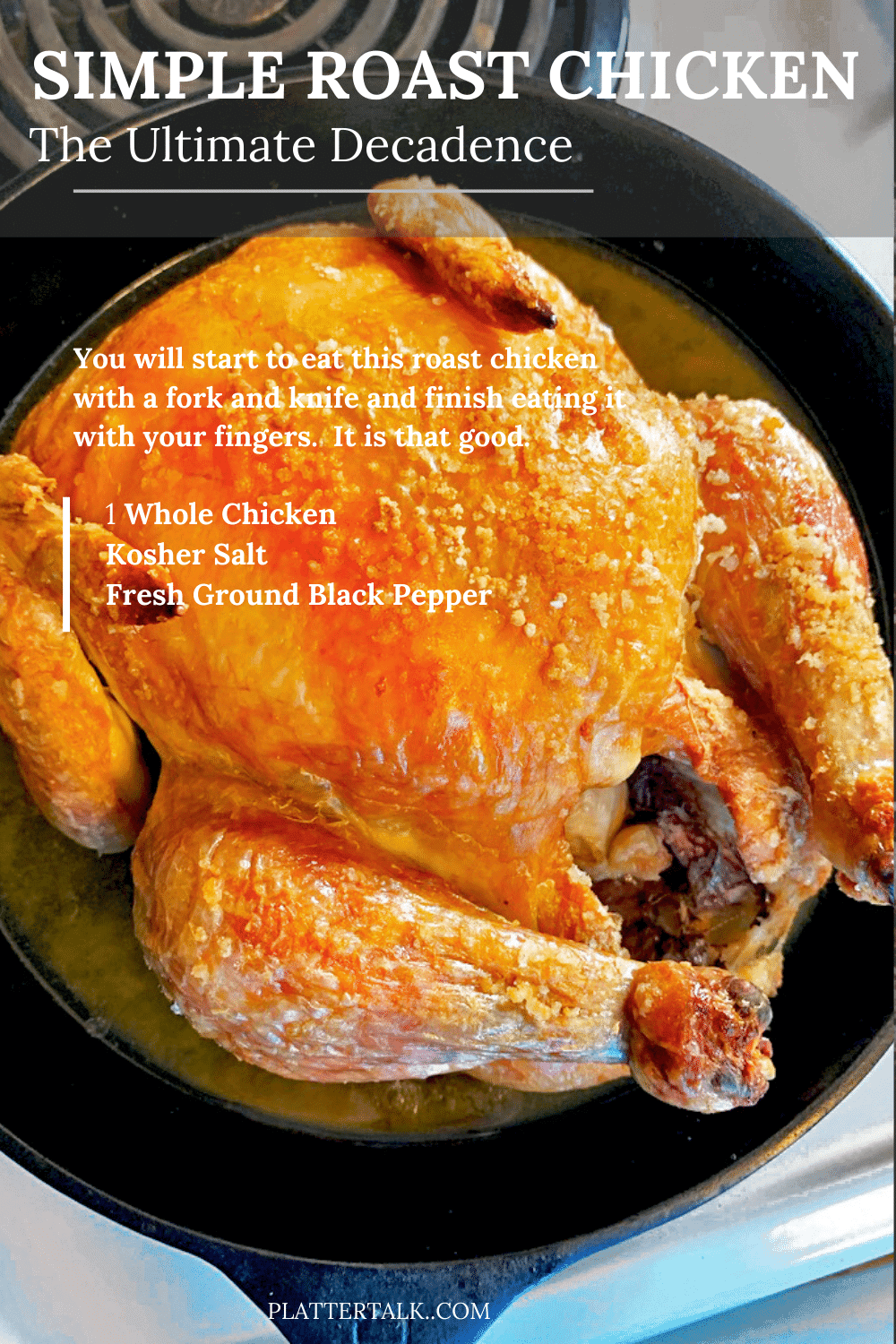 Thomas Keller Roast Chicken Platter Talk