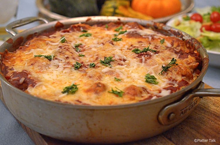 Skillet Lasagna Recipe - Simple, Rustic, & Delicious - from Platter Talk
