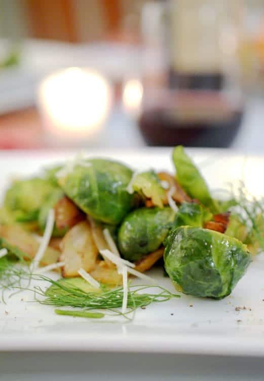 A close up of a plate of food with fennel