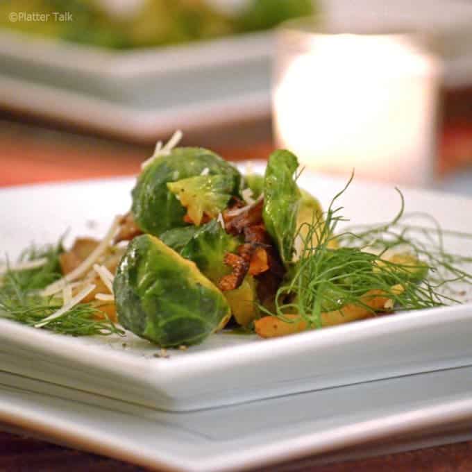 A close up of a plate of food with Fennel