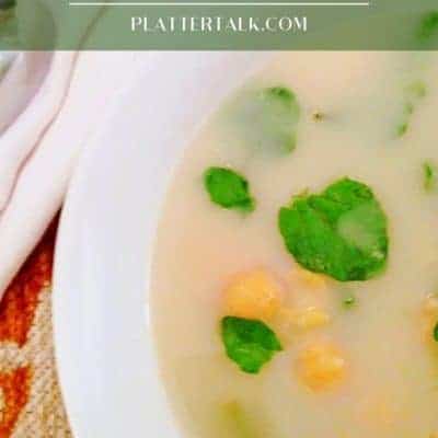 Fennel Soup with Watercress and Chickpeas