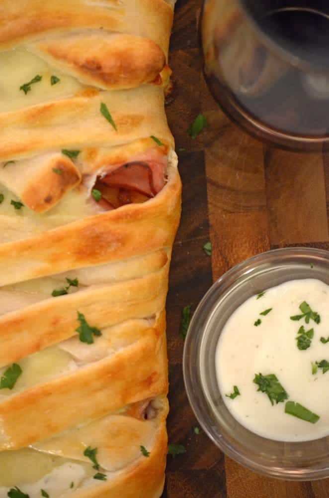 Crispy Chicken Corldon Bleu Stromboli