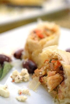 A close up of a plate of food, with Chicken.