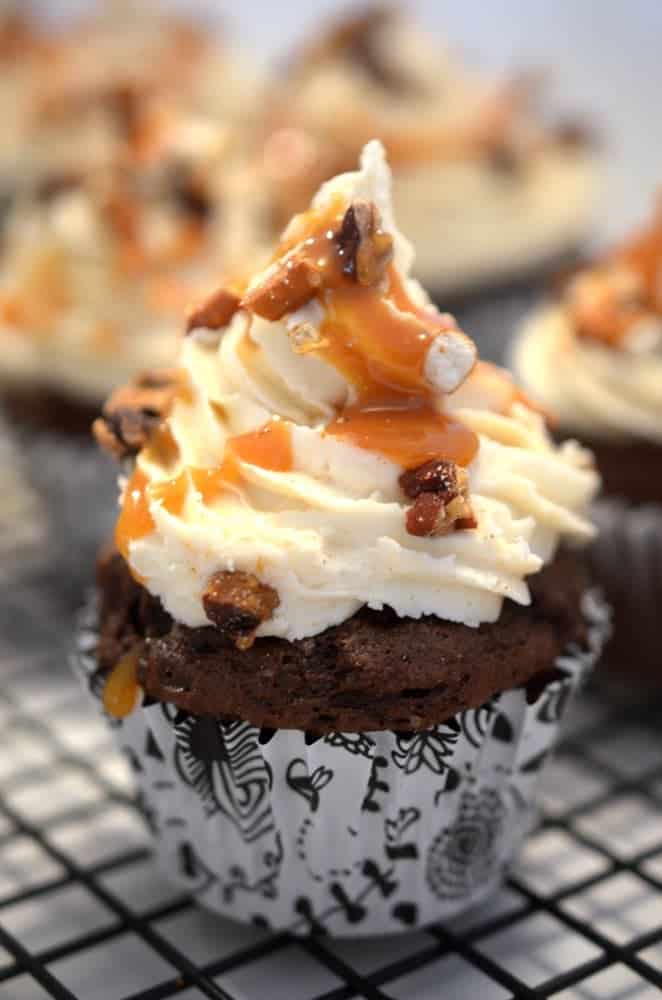 Close-up of a cupcake.