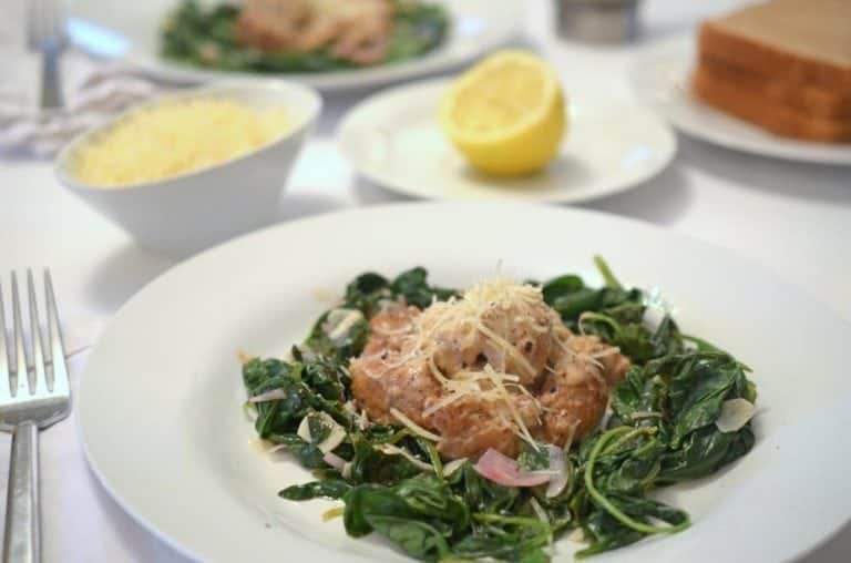 Italian Turkey Sausage and Spinach Platter Talk