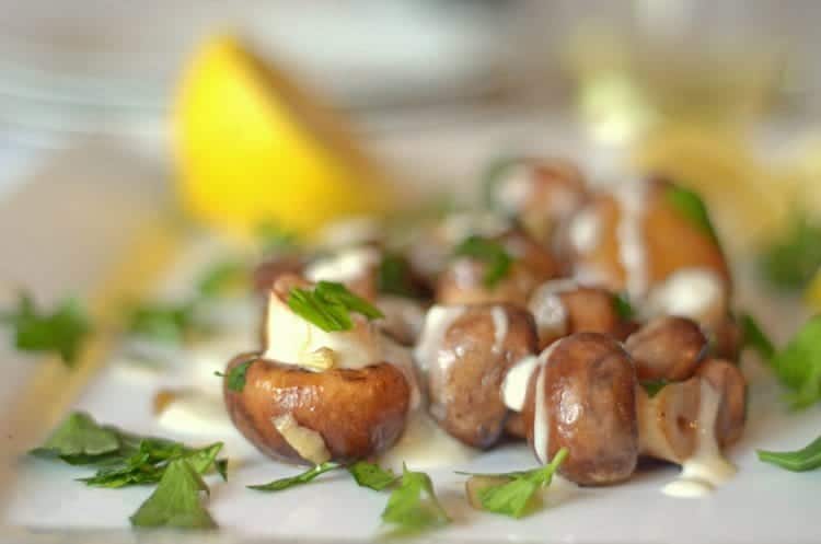 Lemon Caper Portabella Buttons