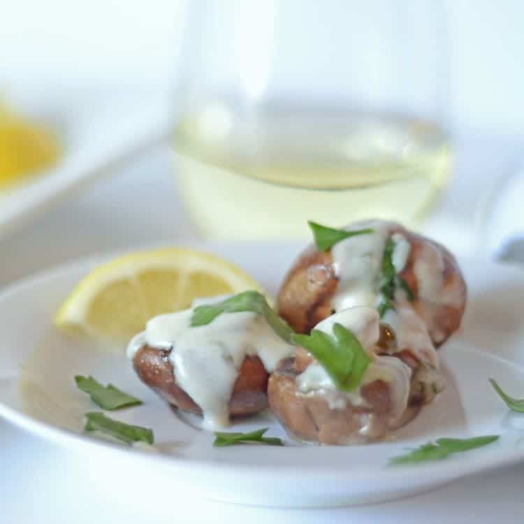 Lemon Caper Portabella Buttons