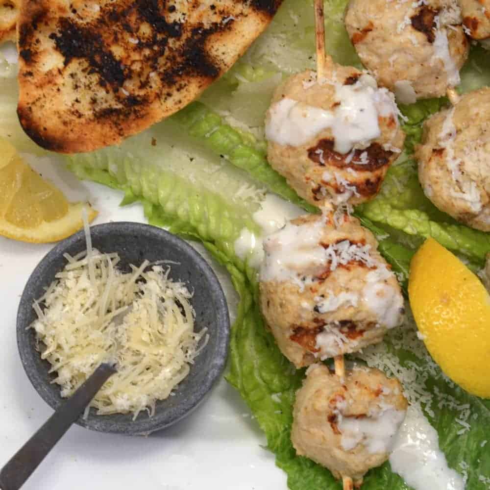 Chicken Caesar Kebabs from Platter Talk