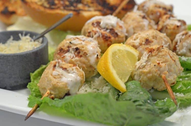 Chicken Caesar Kebabs from Platter Talk