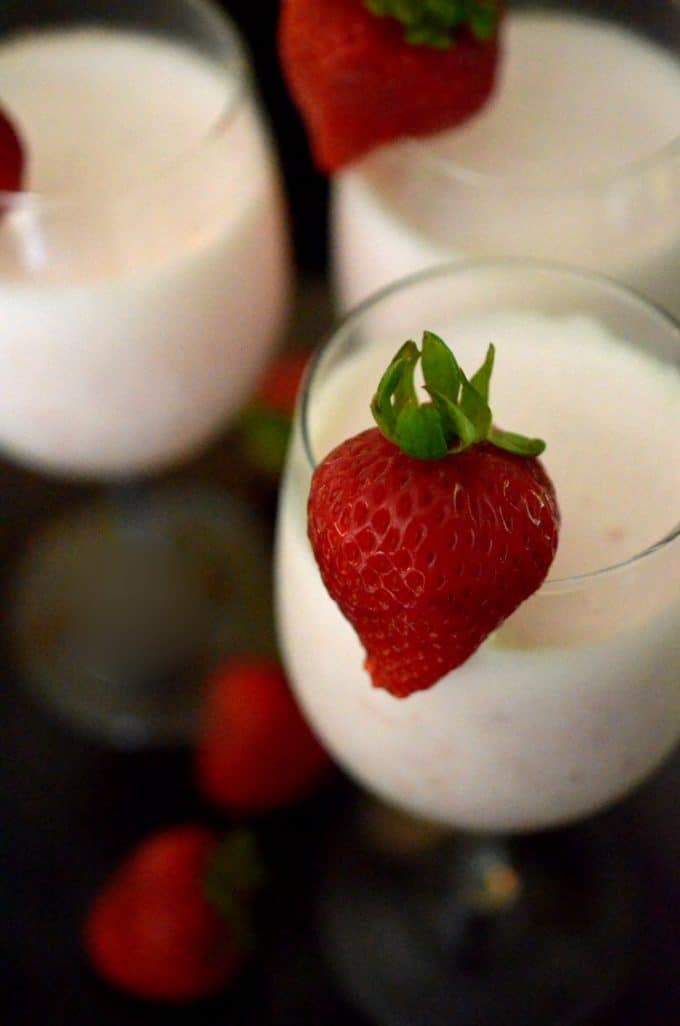 Greek Yogurt Strawberry Bellini
